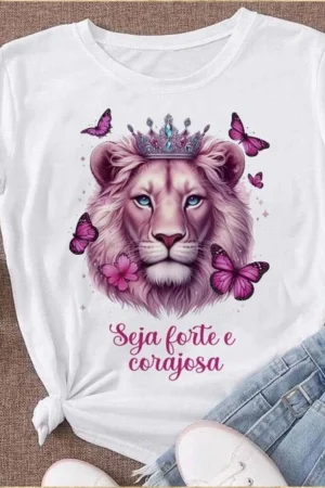 Camiseta Feminina T-shirt Baby Look Sou Filha do Rei | Moda Cristã 100% Algodão